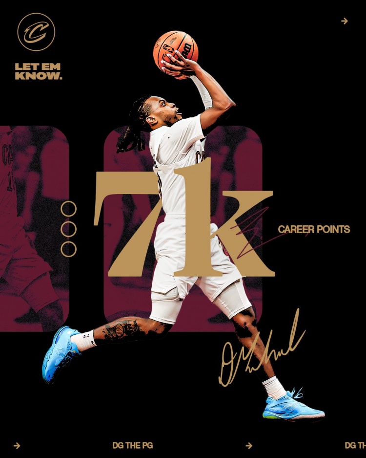 未來可期！加蘭騎士生涯得分達到7000分 隊史第11位！
