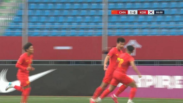 U22國足1-0韓國全場數(shù)據(jù)：控球率49%落后韓國，10射7正領(lǐng)先對手