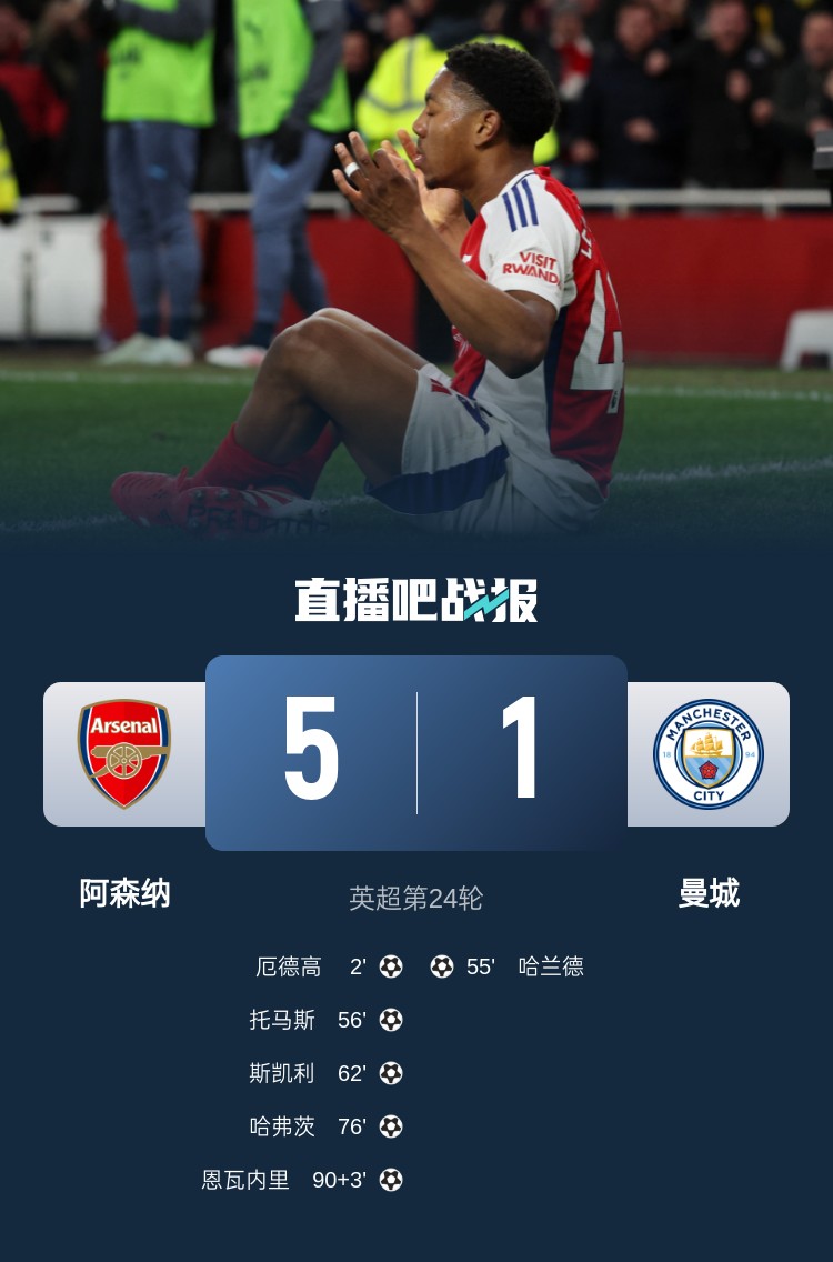 硬氣槍手無畏強(qiáng)敵！阿森納本賽季5-1碾壓曼城，3-0完勝皇馬
