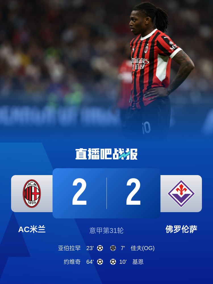 孔塞桑上任后米蘭有13場比賽先丟球落后，最終戰(zhàn)績?yōu)?勝1平6負(fù)