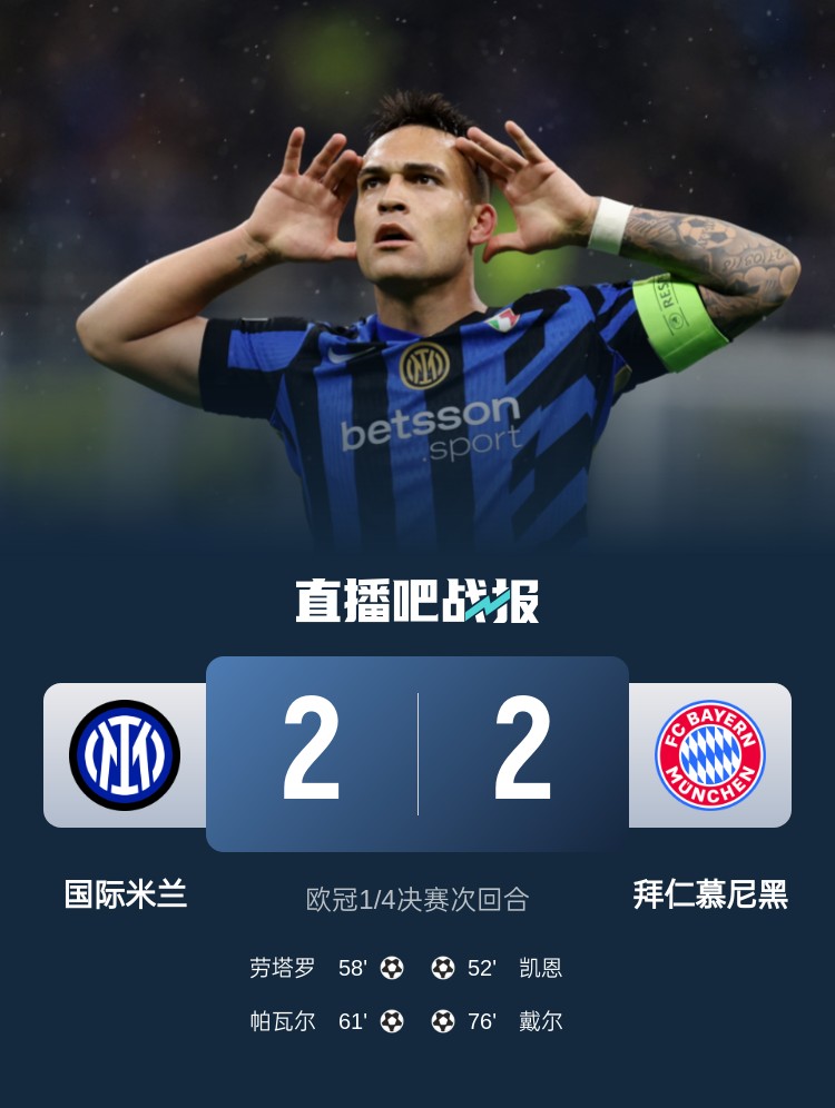 黑色3分鐘！拜仁3分鐘丟2球遭國(guó)米淘汰 去年3分鐘丟2球遭皇馬絕殺